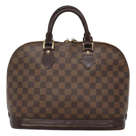 LOUIS VUITTON Damier Ebene Alma Hand Bag N51131 LV Auth - Picture 3 of 16
